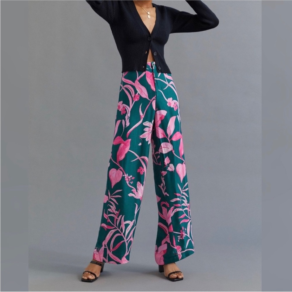 Anthropologie Silk Pants